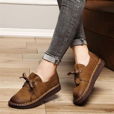 casual brown shoes for women.